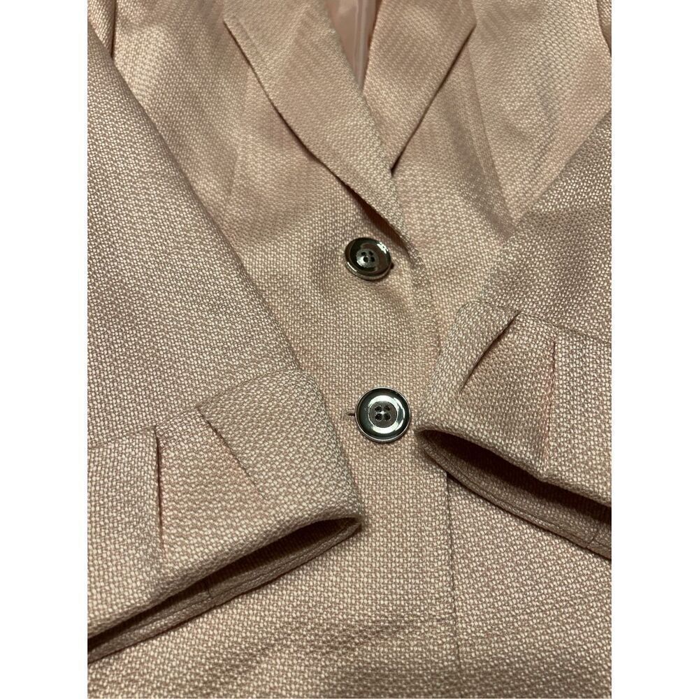 Tahari Women's Pink 2 Button Career Blazer Jacket Size 6P - Picture 4 of 8